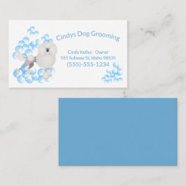 Cartão De Visita Bolhas de Cachorro Bonito