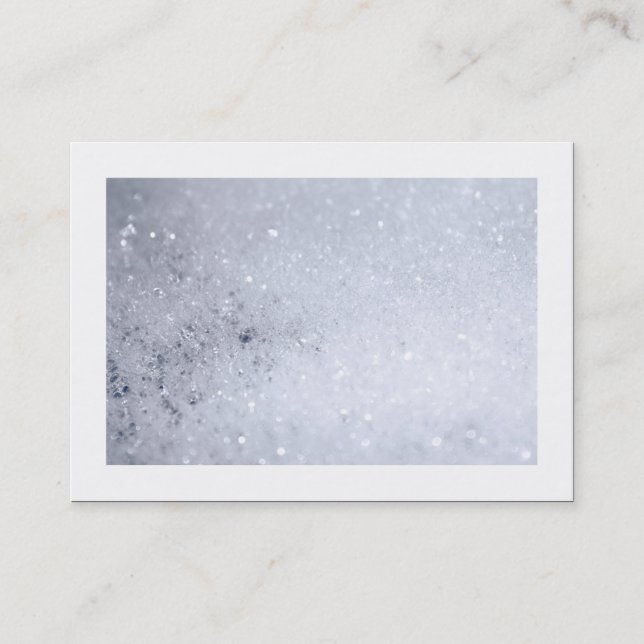 Cartão De Visita Bolhas de Sabão (Bordado) (Frente)