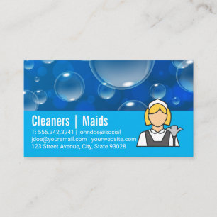 Cartão De Visita Bolhas de Sabão Logo de Frasco de Spray Empreg