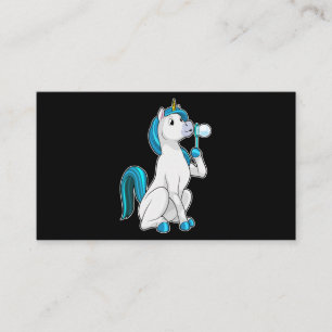 Cartão De Visita Bolhas de sabão Unicorn