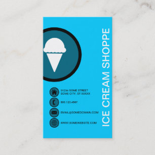 Cartão De Visita bolhas de sorvete