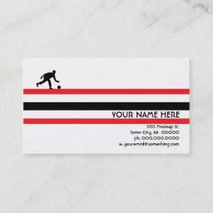 Cartão De Visita boliche: estrela do ar