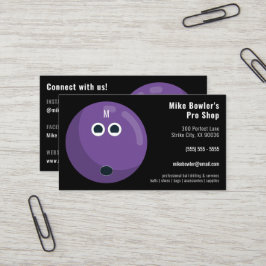 Cartão De Visita Boliche profissional Pro Compro | Preto