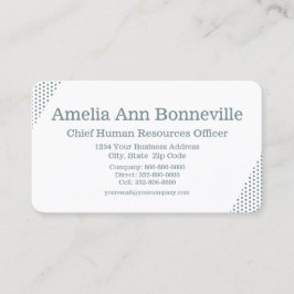 Cartão De Visita Bolinhas Verdes Nostálgicas Retroativas