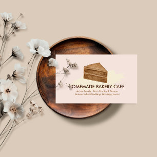 Cartão De Visita Bolo Cookies Casamento Aniversário Padaria Minimal