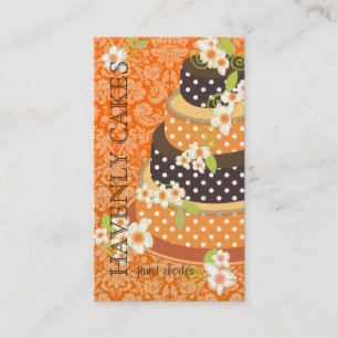 Cartão De Visita Bolo de casamento do chocolate/padaria/pâtisserie