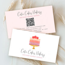 Bolo de Código QR de Padaria Rosa Roxo Chef de Con