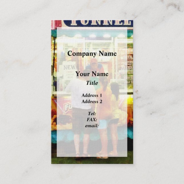 Cartão De Visita Bolo de funil (Frente)