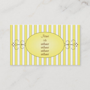 Cartão De Visita Bolo extravagante amarelo