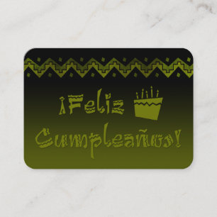 Cartão De Visita Bolo Feliz de Chegada