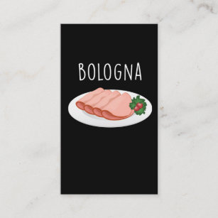 Cartão De Visita Bolonha Sausage Foodie Baloney Mortadella Lover
