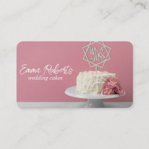 Cartão De Visita Bolos de Casamento de Aniversário de Aniversário