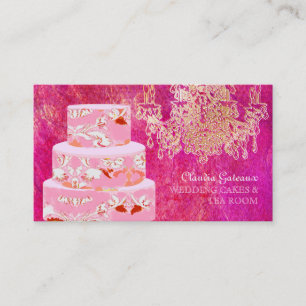 Cartão De Visita Bolos de casamento PixDezines / efeitos aquarela