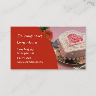 Cartão De Visita Bolos deliciosos