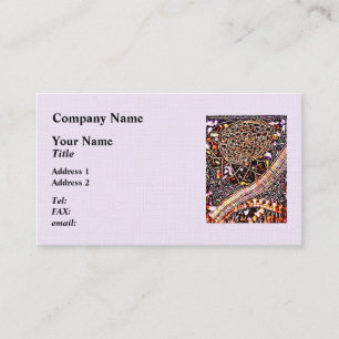 Cartão De Visita Bolsa frisada do Victorian