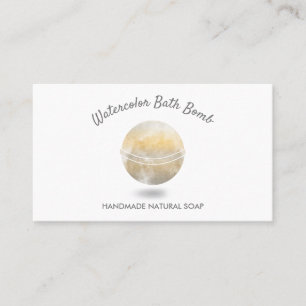 Cartão De Visita Bomba de Banho Spa Sabonete Natural Gold Spa
