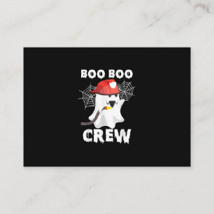Cartão De Visita Bombeiro Boo Boo Crew Halloween