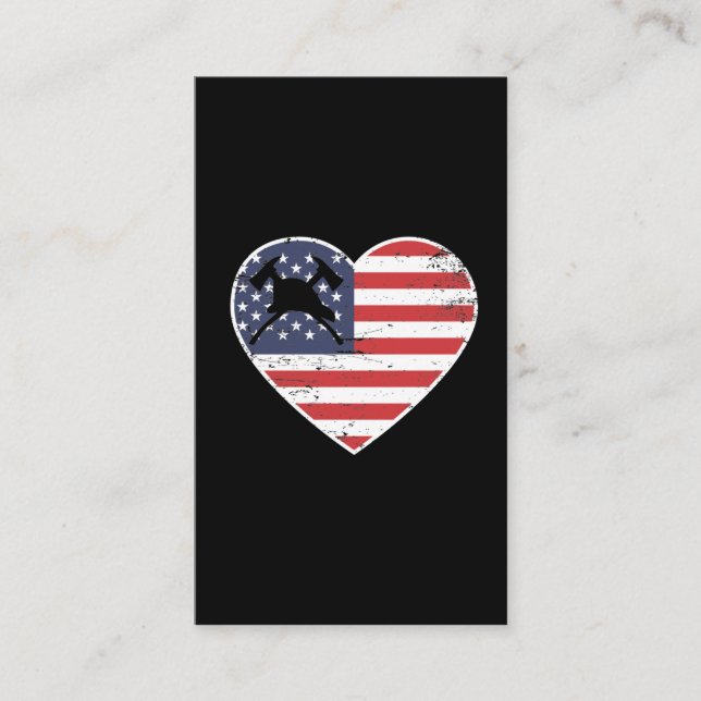 Cartão De Visita  Bombeiro Namorada Dia de os namorados (Frente)