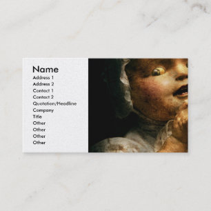 Cartão De Visita - Boneca - jogo vindo assustador comigo