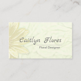 Cartão De Visita Bonita design Floral de Girassol