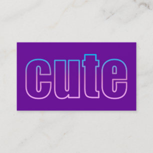 cartão de visita bonito