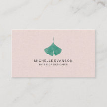 Bonito cor-de-rosa Folha de Ginkgo Natureza Simple