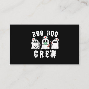 Cartão De Visita Boo Boo Crew Enfermeira Enfermeira Fantasma Hallow