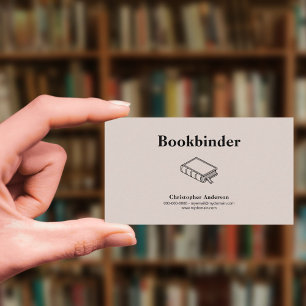 Cartão De Visita Bookbinder