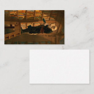 Cartão De Visita Bookworm, 1861 por Carl Spitzweg