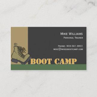 Cartão De Visita Boot Camp - preto