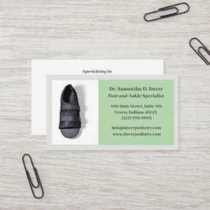 Cartão De Visita Boot Surgical Foot Doctor Podiatrist