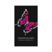 Borboleta pintada cor-de-rosa a preto