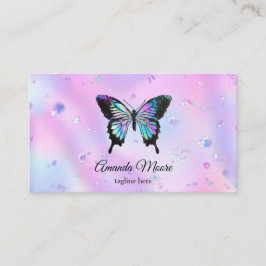 Cartão De Visita borboleta vida beleza salão nail salon makeup busi