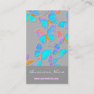 Cartão De Visita Borboletas ideais de On/Embossed-Like