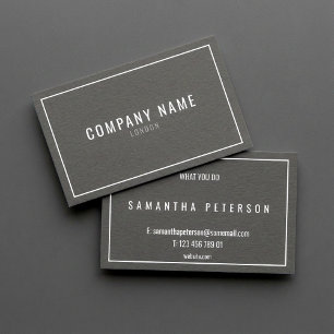 Cartão De Visita Borda branca fina