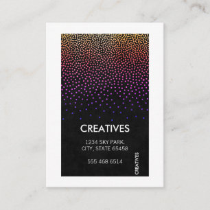 Cartão De Visita Borda branca / Padrão de brilho