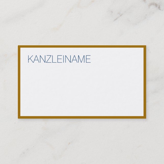 Cartão De Visita Borda do ouro (Verso)