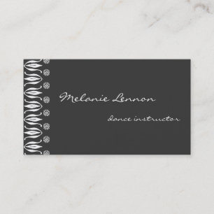 Cartão De Visita Borda Esquerda Ornamental