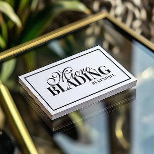 Cartão De Visita Borda Preta Permanente de Maquiagem de Csobrancelh