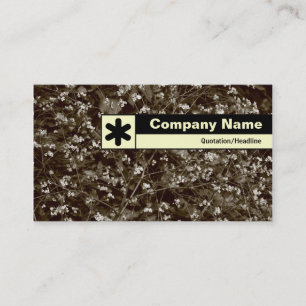 Cartão De Visita Borda rotulada - Flor