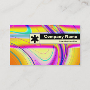 Cartão De Visita Borda rotulada - Fractal Abstrato 061012f