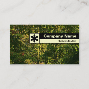 Cartão De Visita Borda rotulada - Ramificações Japonesas 05