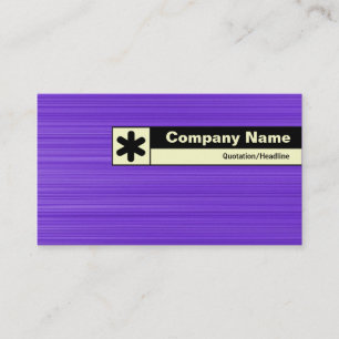 Cartão De Visita Borda rotulada - Violeta Brutada