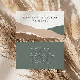 Cartão De Visita Borda torn da montanha abstrato Pastel