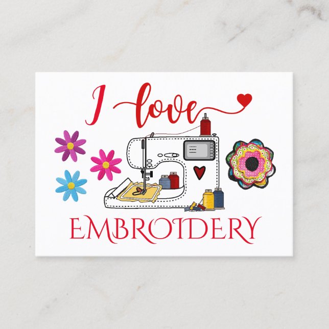 Cartão De Visita Bordado - Moda - Esfria (Frente)