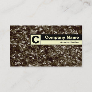 Cartão De Visita Bordo identificado como Monograma - Flor