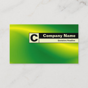 Cartão De Visita Bordo identificado como Monograma - Onda Verde