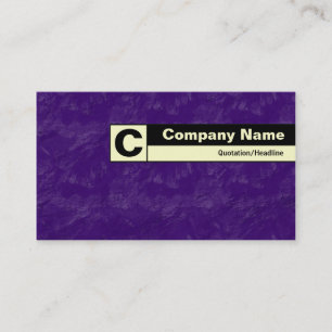 Cartão De Visita Bordo identificado como Monograma - Puro Profundo 