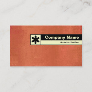 Cartão De Visita Bordo rotulado - Terracotta Pintado