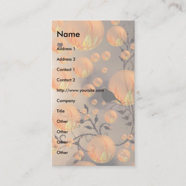 Cartão De Visita Borrando o Amor! (Frente)